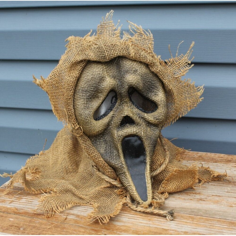 ScareCrow VINTAGE GHOSTFACE Mask Scream 4 Burlap Ghost Face Easter Unlimited